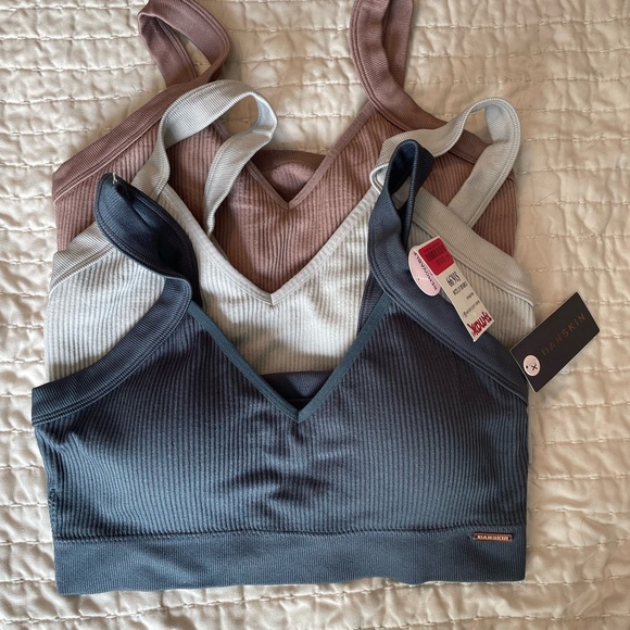 Danskin Seamless Ribbed Bralette Set - Picture 1 of 1